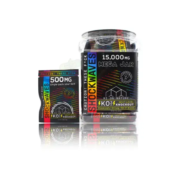 Hi on Nature Shockwaves KO3 Gummies 15,000mg - Mega Jar of High-Potency Gummies