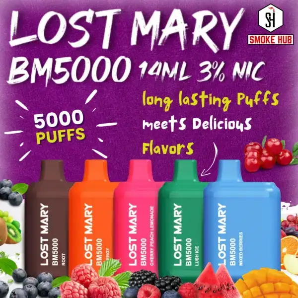 Lost Mary BM5000 Disposable Vape 10-Pack - 5000 Puffs Per Device
